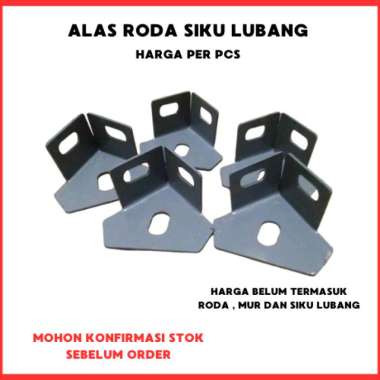 Plat Siku Alas Roda untuk Siku Lubang, Kaki Besi, Besi Siku Rak plat roda siku lubang