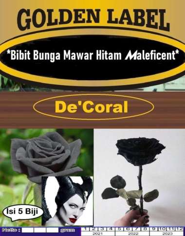 Bibit Mawar Hitam Maleficent|Benih Mawar Hitam Maleficent |Mawar Hitam