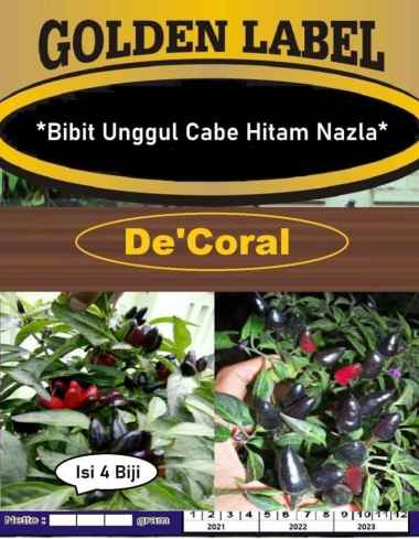 Bibit Unggul Cabe Hitam Nazla|Benih Cabai Hitam Nazla |Bibit Cabe Hias