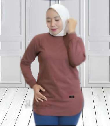 FBT Baju Senam Wanita OVAL BLOUSE KAOS KATUN COMBED 24s Blouse Jumbo Kekinian Korean Style Kaos Over