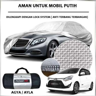 Cover Mobil Putih AGYA AYLA Waterproof / Sarung Mobil Putih AGYA AYLA