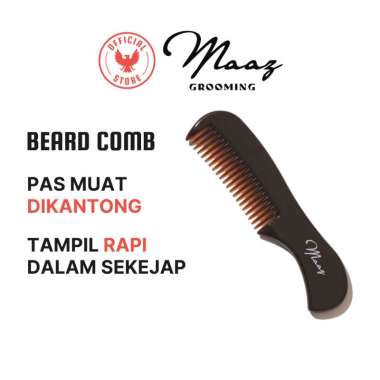Maaz Grooming - Beard Comb: Sisir Saku Brewok dan Jenggot Minimalis