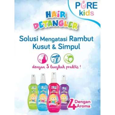 Pure Kids Hair Detangler Spray Rambut Kusut Lembut 200gr Apple