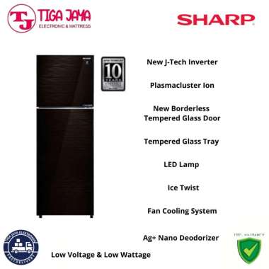 SHARP SJ-426GI-MK KULKAS 2 PINTU 338 L KULKAS INVERTER SHARP KULKAS 2 PINTU SJ-426GI-MK 338 L