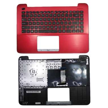 Palmrest Casing Keyboard Asus X455 Merah