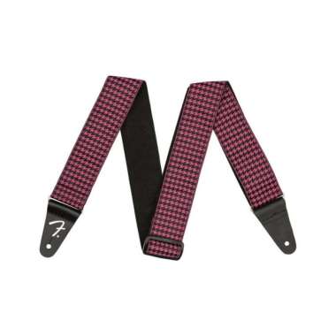 FENDER HOUNDSTOOTH JACQUARD Guitar Strap | Gitar Strep PINK