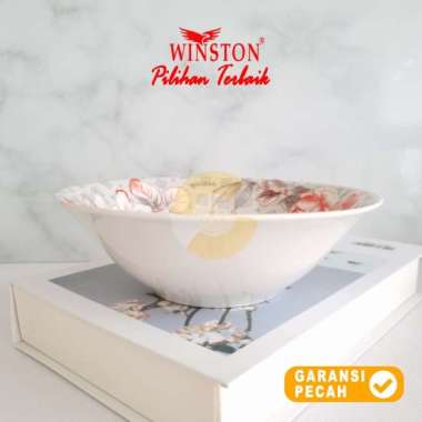WINSTON 1pcs Mangkok Keramik 7in Emelard Red Mangkok Makan Dalam 18cm Emelard Red