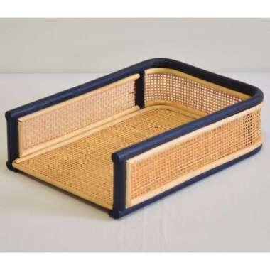 Paper Tray Rattan RCTT-19084 / Organizer File/Dokumen Kantor / Keranjang Rotan Asli/Tempat buku
