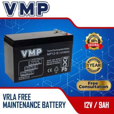 Aki UPS VMP 12V 9AH 10AH Baterai UPS Aki Kering Batere Battery VRLA