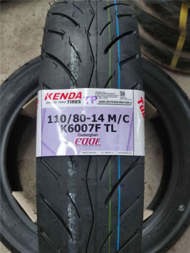 KENDA K6007 110 80 14 Ban luar Tubeless FREE PENTIL ORIGINAL Motor Matic Vario AEROX