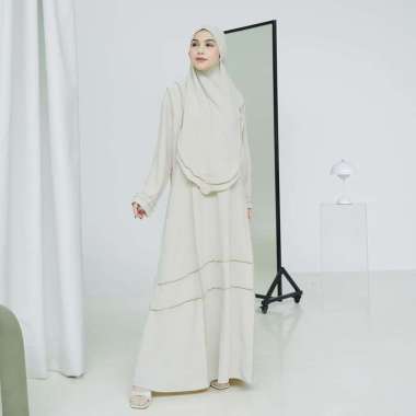 Lozy Hijab - Khansa Abaya Set Ivory