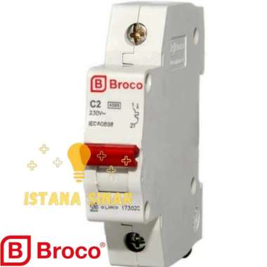 NCB broco 2A, 4A, 6A,10A,16A, 20A, 25A, 32A Ampere / MCB Broco Terbaik 10 Ampere