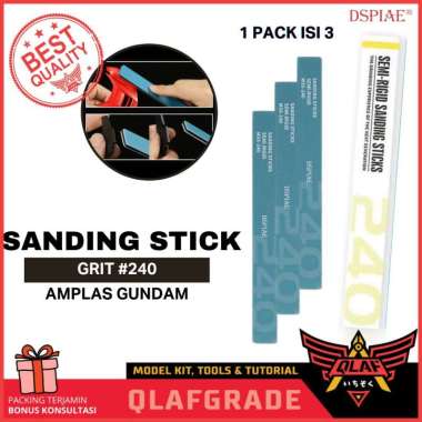 Sanding stick 240 isi 3pcs MSS-240 Semi-Rigid Sanding Sticks dspiae