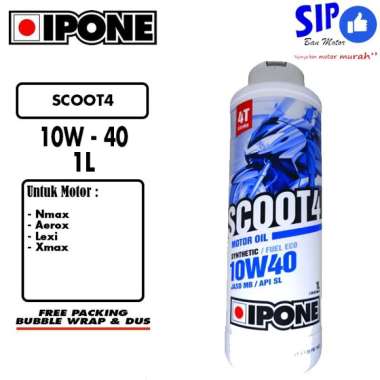 Oli Ipone Scoot 4 10W 40 1 Liter (1000 ml) oli matic Synthetic