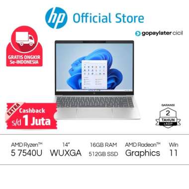 HP Pavilion Plus 14 EY0016AU RYZEN 5 7540U 16GB 512SSD 14 WUXGA OHS