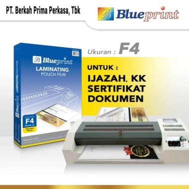 Plastik Laminating Film BLUEPRINT A4 F4 / Laminating Film 100 Micron A4 F4 A4 LITE