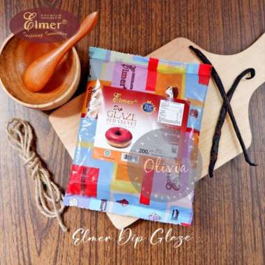 Elmer Dip Glaze Red Velvet Topping/Pelapis Donat 200gr