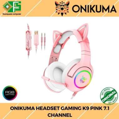 Headset Gaming Onikuma K9 Pink 7.1 Channel