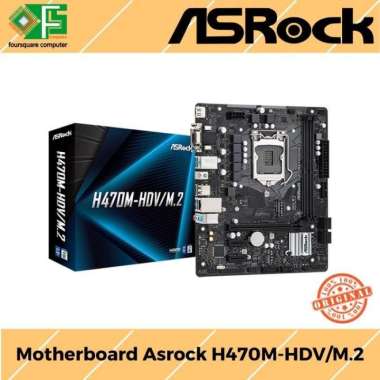 Motherboard Asrock H470M-HDV/M.2 | Intel LGA 1200 | Intel Gen 10 & 11