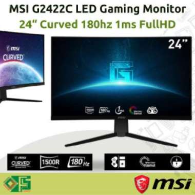 LED MSI G2422C Gaming Monitor 24 Inch Curved 180 hz 1 ms FHD Resmi