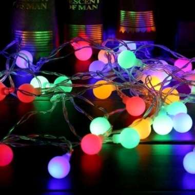 Lampu Hias Tumblr Bola Anggur LED Rainbow Dekorasi Natal