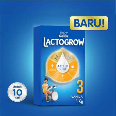 Lactogrow 3 Susu Pertumbuhan Anak (1-3 Tahun) 1kg - 1 kg Vanilla