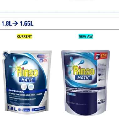 Promo Harga Rinso Detergent Matic Liquid Professional 1800 ml - Blibli