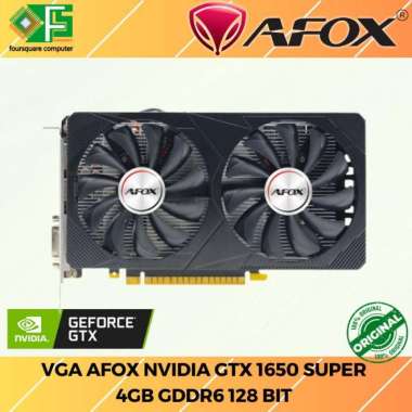 VGA AFOX nVidia GeFore GTX 1650 4GB GDDR6 128 Bit Dual Fan Resmi