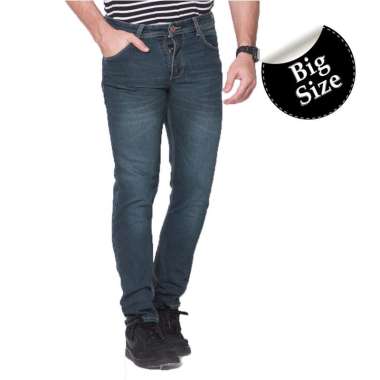2nd Red Jeans Slim Fit Big Size Denim Melar Biru Abu 133259BIG 40