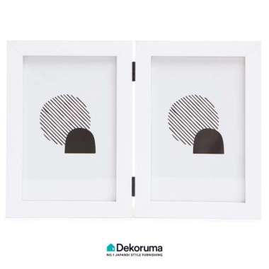 Dekoruma GAKU Bingkai Foto Join Frame 2 Openings 4R White