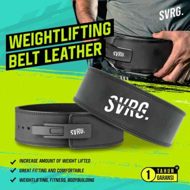 SVRG. Lever Weightlifting Belt Leather - Sabuk Angkat Beban