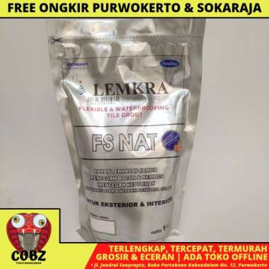 1 KG / LEMKRA SEMEN PENGISI NAT KAMAR MANDI WARNA MUDA