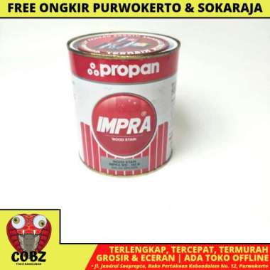 1 KG / IMPRA Cat Plitur Kayu Wood Stain Oil Based Tua Kaleng