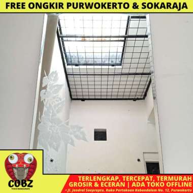 40 CM X 60 CM / GRAGE Cermin Wastafel Kaca Kamar Mandi Persegi Set