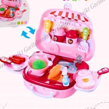 Mainan Kitchen ware set mainan masak masakan kitchen koper set suitcase