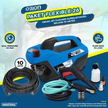 Paket Flexible 26-30 - Orion Superjet100SX - Selang 10 Meter Aurelion Yellow