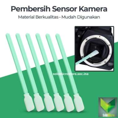 Ikacha Pembersih Sensor CCD SWAB CMOS Lensa Kamera 6 PCS