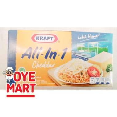 Promo Harga Kraft All in 1 Cheddar 165 gr - Blibli