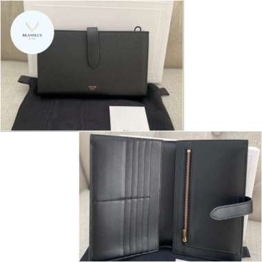 Celine long wallet black grained - 100% Authentic