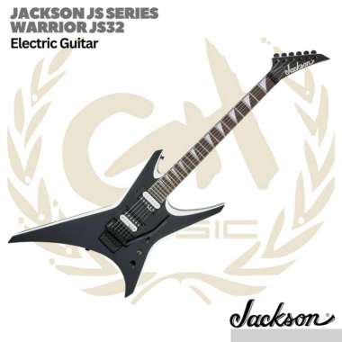 Jackson JS Series Warrior JS32 Electric Guitar Amaranth FB Black/White