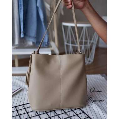 ZS Diana Totebag - Tweelyforbag - Tas Selempang Wanita - Tas Wanita Capucino