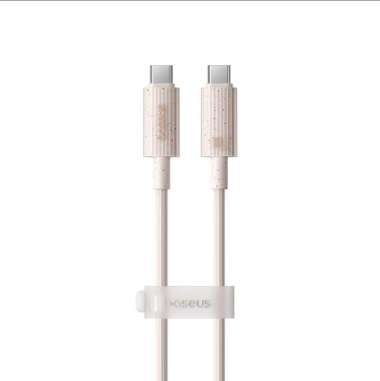 BASEUS HABITAT KABEL DATA TYPE C TO TYPE C 100W FAST CHARGING 5A Pink