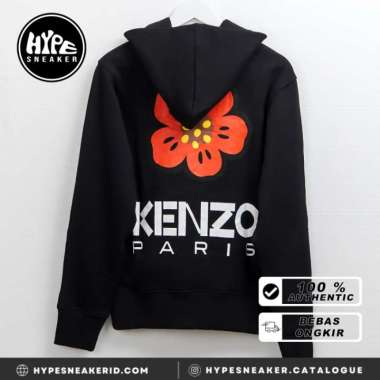 Hoodie KENZO BIG BOKE FLOWER BLACK HOODIE 100% ORIGINAL