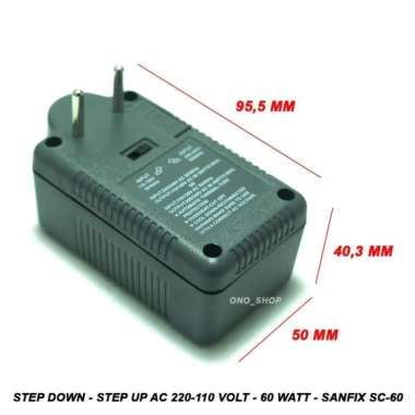 STEP DOWN - STEP UP AC 220-110 VOLT - 60 WATT - SANFIX SC-60