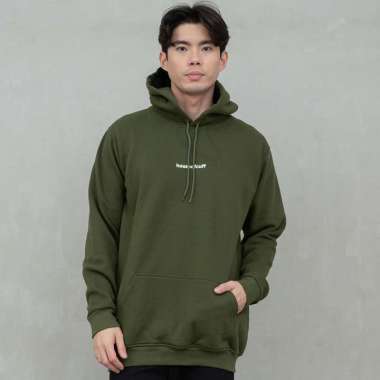 Houseofcuff Jaket Jumper Hoodie Tebal Premium Glow In The Dark Army S
