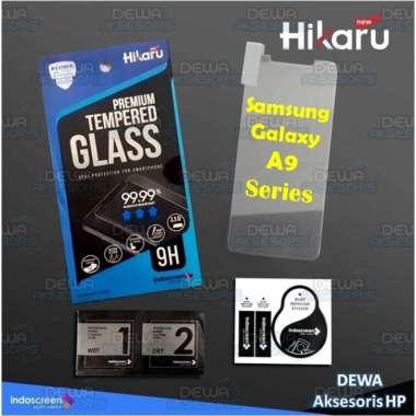 Premium Tempered Glass Samsung A9 A8 Star Depan Belakang Hikaru Original Indoscreen A8 Star