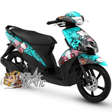 Stiker Variasi Decal Full Body Motor Yamaha Mio GT Mio J Hello Kitty 3 Mio GT Cyan