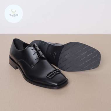 BALENCIAGA Men BB Icon Derby Shoes 30mm in Black - 100% Authentic 41