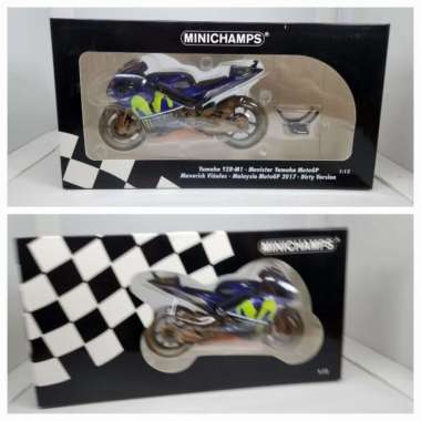Diecast Miniatur Motor MotoGp minichamps yamaha moviestar moto gp maverick vinales skala 12