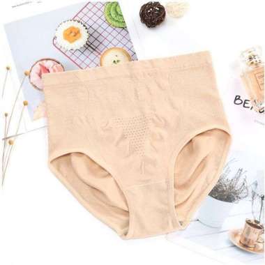 Celana Dalam High Waist Import CD Seksi Nyaman Cream